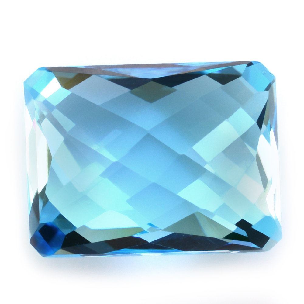 SKY BLUE TOPAZ BRIOLETTE OCTAGON 14X10.50MM 12.15 Cts.