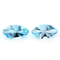 SKY BLUE TOPAZ FANCY CUT MARQUISE 16X8MM 4.53 Cts.