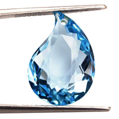 SKY BLUE TOPAZ BOTH SIDE TABLE CUT MANGO SHAPE (DES#156) (FULL DRILL) 20X13.50MM 13.96 Cts.