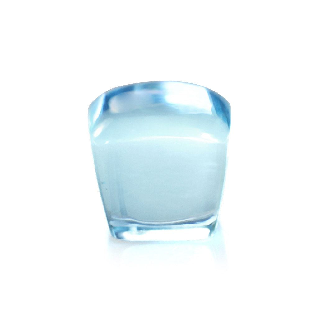 SKY BLUE TOPAZ PLAIN BOTTLE CORK CUSHION 7MM 4.70 Cts.
