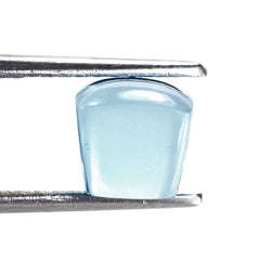 SKY BLUE TOPAZ PLAIN BOTTLE CORK CUSHION 7MM 4.70 Cts.