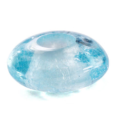 SKY BLUE TOPAZ ORAGANIC ROUND BEADS (DES#155) (SI/HI) 14MM 11.64 Cts.