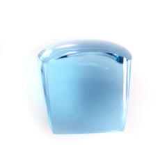 SKY BLUE TOPAZ PLAIN BOTTLE CORK CUSHION 7MM 4.75 Cts.