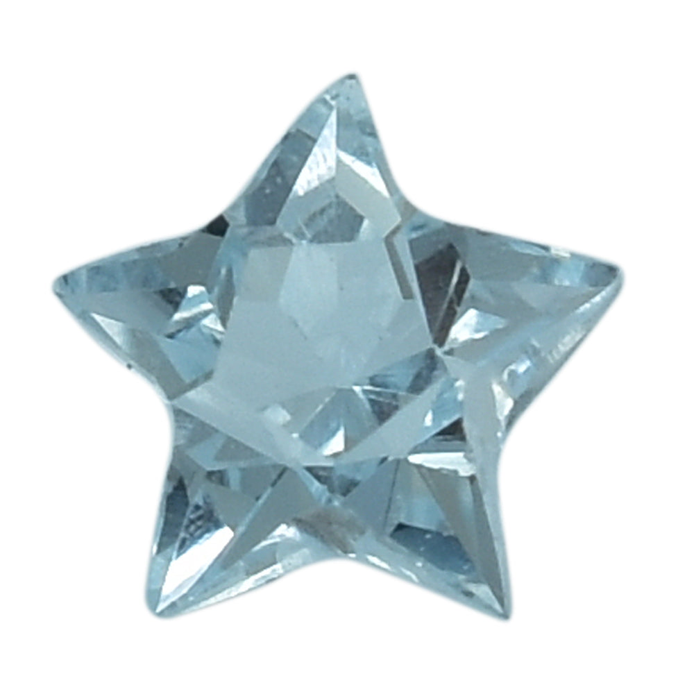 SKY BLUE TOPAZ CUT STAR 4MM (THICKNESS:-2.60-3.00MM) 0.25 Cts.