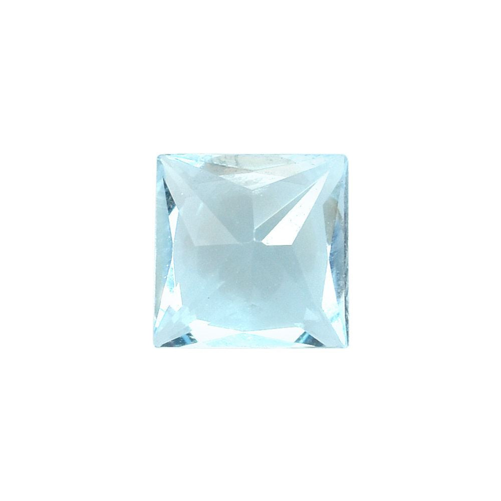 SKY BLUE TOPAZ PRINCESS CUT SQUARE (TOP/CLEAN) 6X6MM 1.20 Cts.