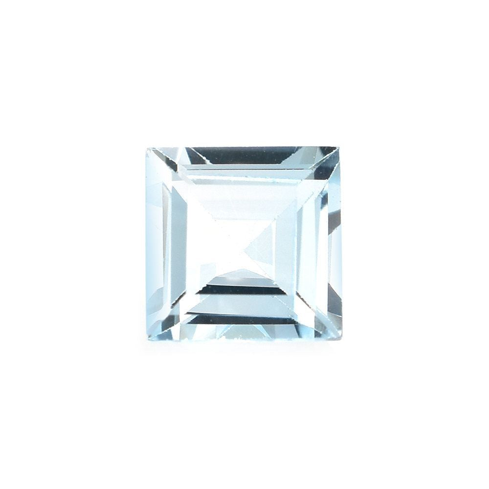 SKY BLUE TOPAZ STEP CUT SQUARE (NORMAL/CLEAN) 6X6MM 1.38 Cts.