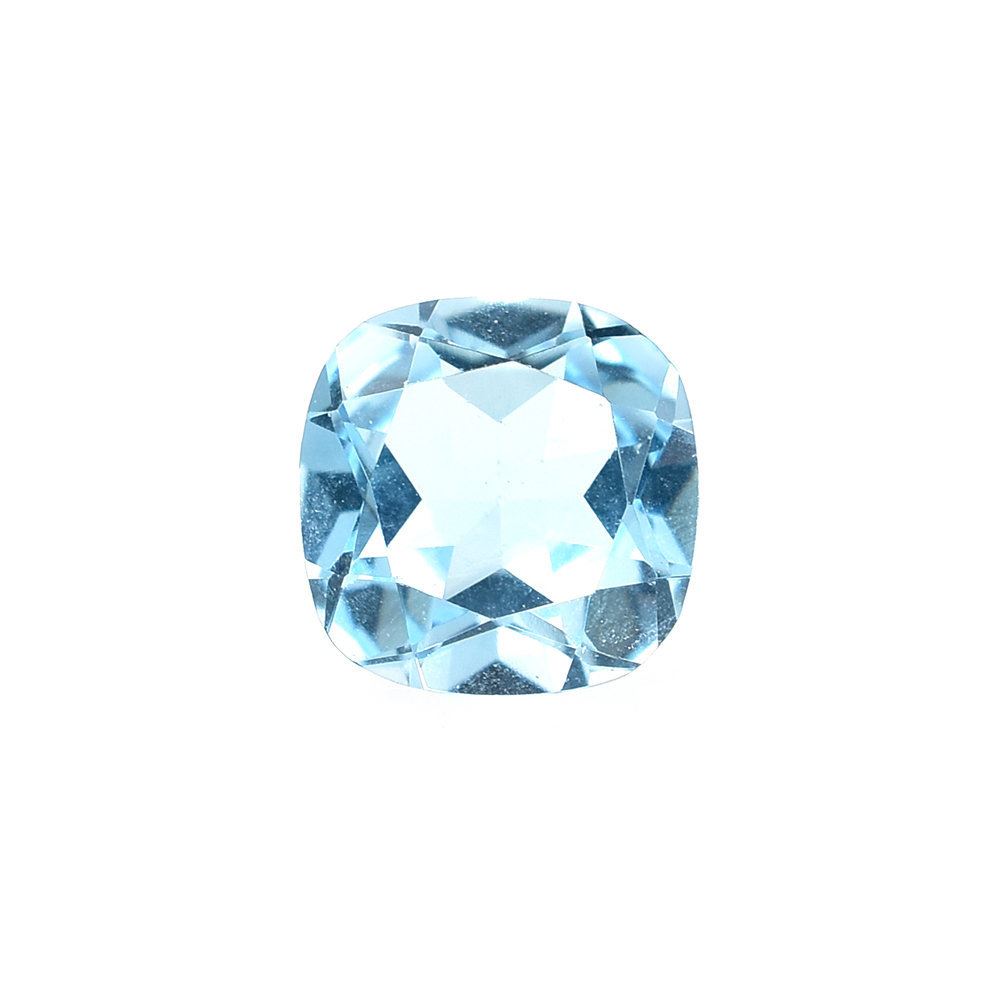 SKY BLUE TOPAZ CUT CUSHION (TOP) 6X6MM 1.16 Cts.