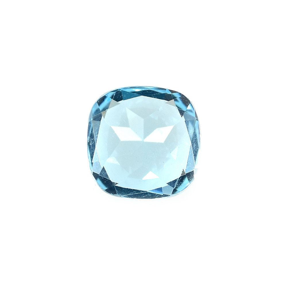 SKY BLUE TOPAZ CUT CUSHION (TOP) 6X6MM 1.16 Cts.