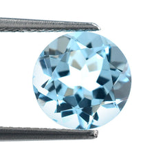 SKY BLUE TOPAZ CUT ROUND (NORMAL/CLEAN) 9X9MM 3.23 Cts.