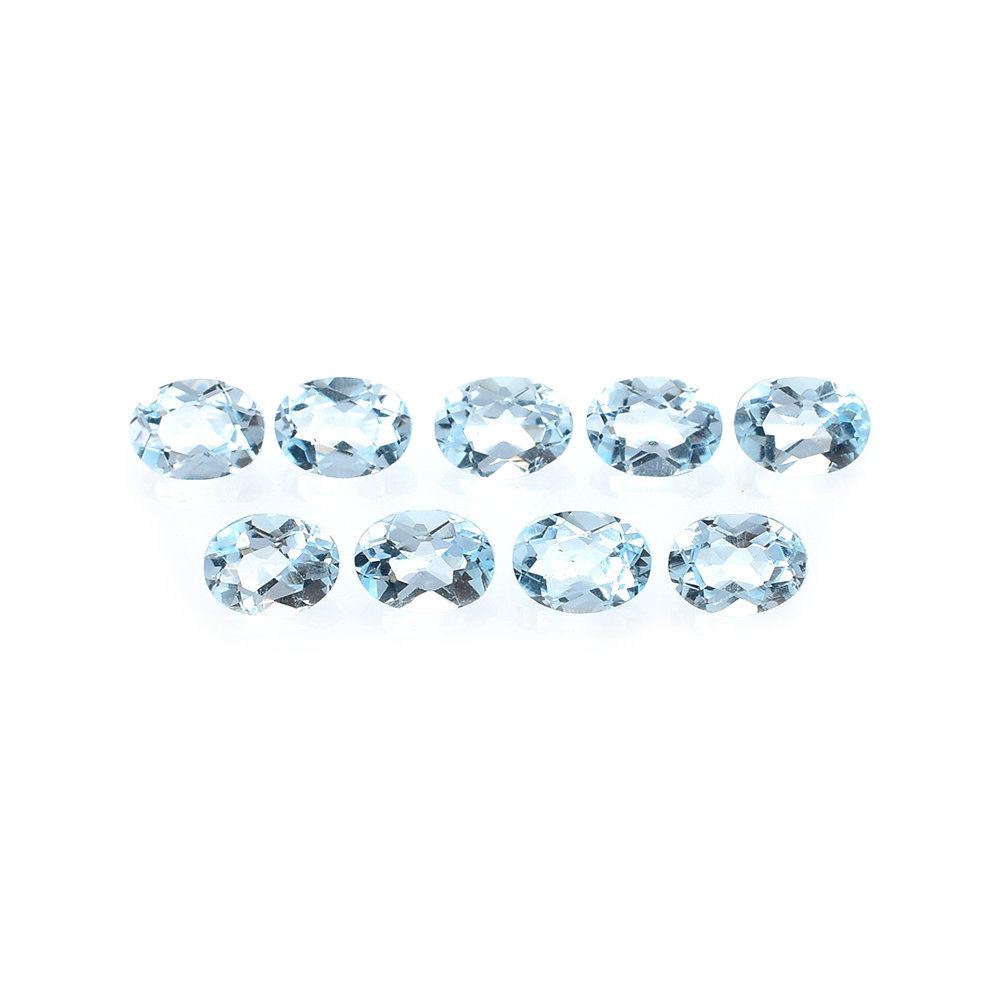 SKY BLUE TOPAZ CUT OVAL (NORMAL/CLEAN) 4X3MM 0.18 Cts.