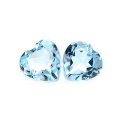 SKY BLUE TOPAZ CUT HEART (NORMAL/CLEAN) 4X4MM 0.33 Cts.