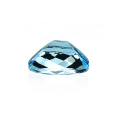 TOPAZ SKY BLUE CHECKER CUT CUSHION (TOP) (CLEAN) 12X10 MM 5.81 CTS