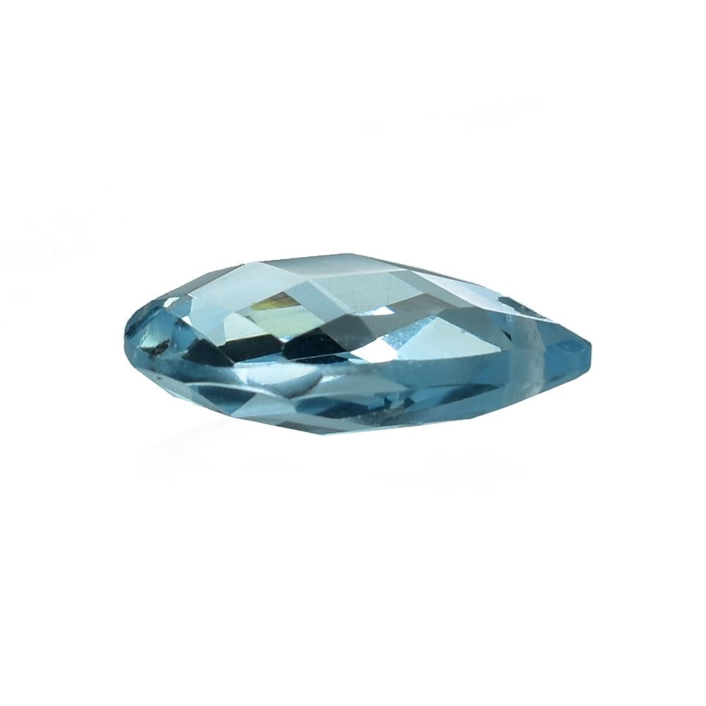 SKY BLUE TOPAZ CHECKER FACETED BRIOLETTE PEAR (TOP/SI) 12.00X8.00 MM 3.21 CTS