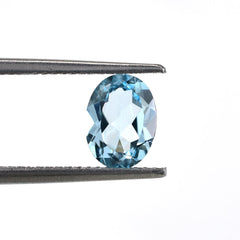 SKY BLUE TOPAZ CUT OVAL (NORMAL/CLEAN) 8.00X6.00 MM 1.48 Cts.