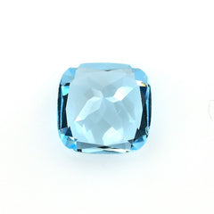 SKY BLUE TOPAZ CUT CUSHION (TOP/CLEAN) 10.00X10.00 MM 4.55 Cts.