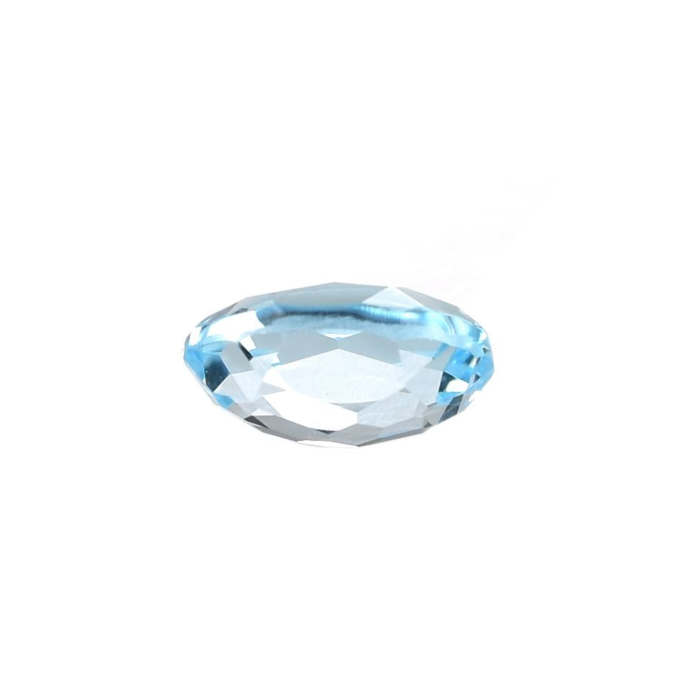 SKY BLUE TOPAZ IRREGULAR FACETED BRIOLETTE OVAL (NORMAL)(CLEAN) 7.00X5.00 MM 1.15 Cts.