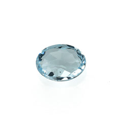 SKY BLUE TOPAZ IRREGULAR FACETED BRIOLETTE OVAL (NORMAL)(CLEAN) 8.00X6.00 MM 1.55 Cts.
