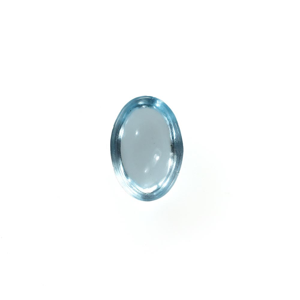 SKY BLUE TOPAZ PLAIN OVAL CAB (NORMAL)(CLEAN) 6.00X4.00 MM 0.53 Cts.