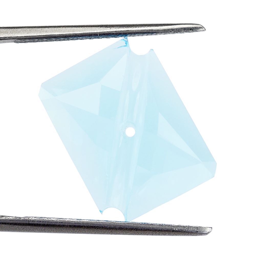 SKY BLUE TOPAZ OCTAGON CABS WITH CARVED BELT (DES#27) 16X12MM 10.68 Cts.