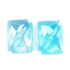 SKY BLUE TOPAZ OCTAGON CABS WITH CARVED BELT (DES#27) 16X12MM 10.68 Cts.