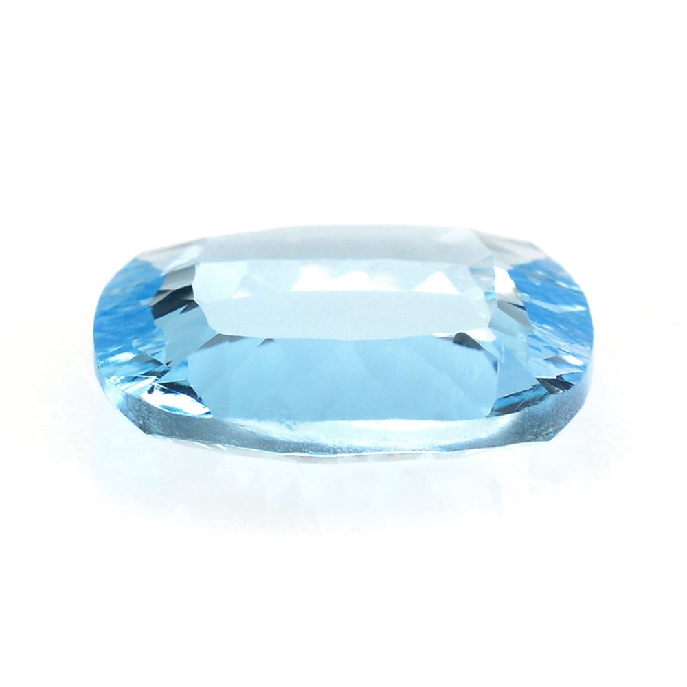 SKY BLUE TOPAZ CONCAVE CUSHION FLAT (DES#144) 12MM 5.96 Cts.