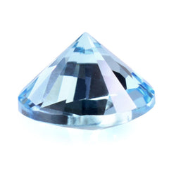 SKY BLUE TOPAZ CLUBS TOP ROUND (DES#93) 10MM 4.37 Cts.