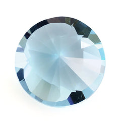 SKY BLUE TOPAZ CLUBS TOP ROUND (DES#93) 10MM 4.37 Cts.