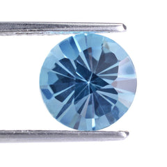 SKY BLUE TOPAZ CLUBS TOP ROUND (DES#93) 10MM 4.37 Cts.