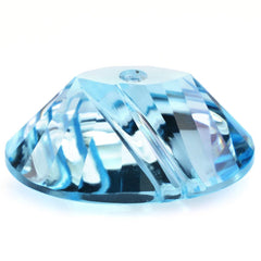 SKY BLUE TOPAZ FLAT BUFFTOP EVIL EYE OVAL (DES#112) 20X15MM 20.23 Cts.