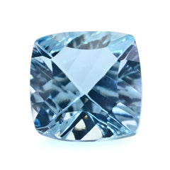 SKY BLUE TOPAZ LONG STEP CONCAVE CUSHION (DES#88) 9MM 3.71 Cts.