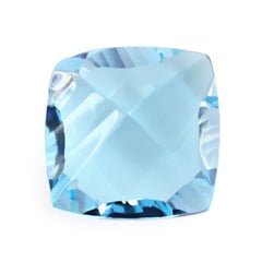 SKY BLUE TOPAZ LONG STEP CONCAVE CUSHION (DES#88) 9MM 3.71 Cts.