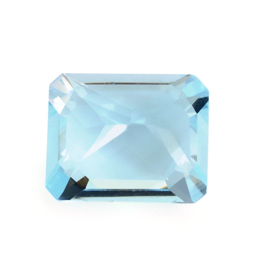 SKY BLUE TOPAZ OCTAGON RADIANT CUT WITH OCTAGON TABLE (DES#1) 10X8MM 3.79 Cts.