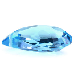 SKY BLUE TOPAZ ONE SIDE TABLE CUT MANGO SHAPE (DES#156) FRONT TO BACK 24X16MM 23.50 Cts.