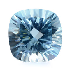 SKY BLUE TOPAZ CONCAVE CUT CUSHION 10MM 5.27 Cts.