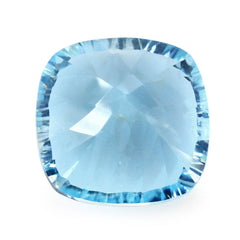SKY BLUE TOPAZ CONCAVE CUT CUSHION 10MM 5.27 Cts.