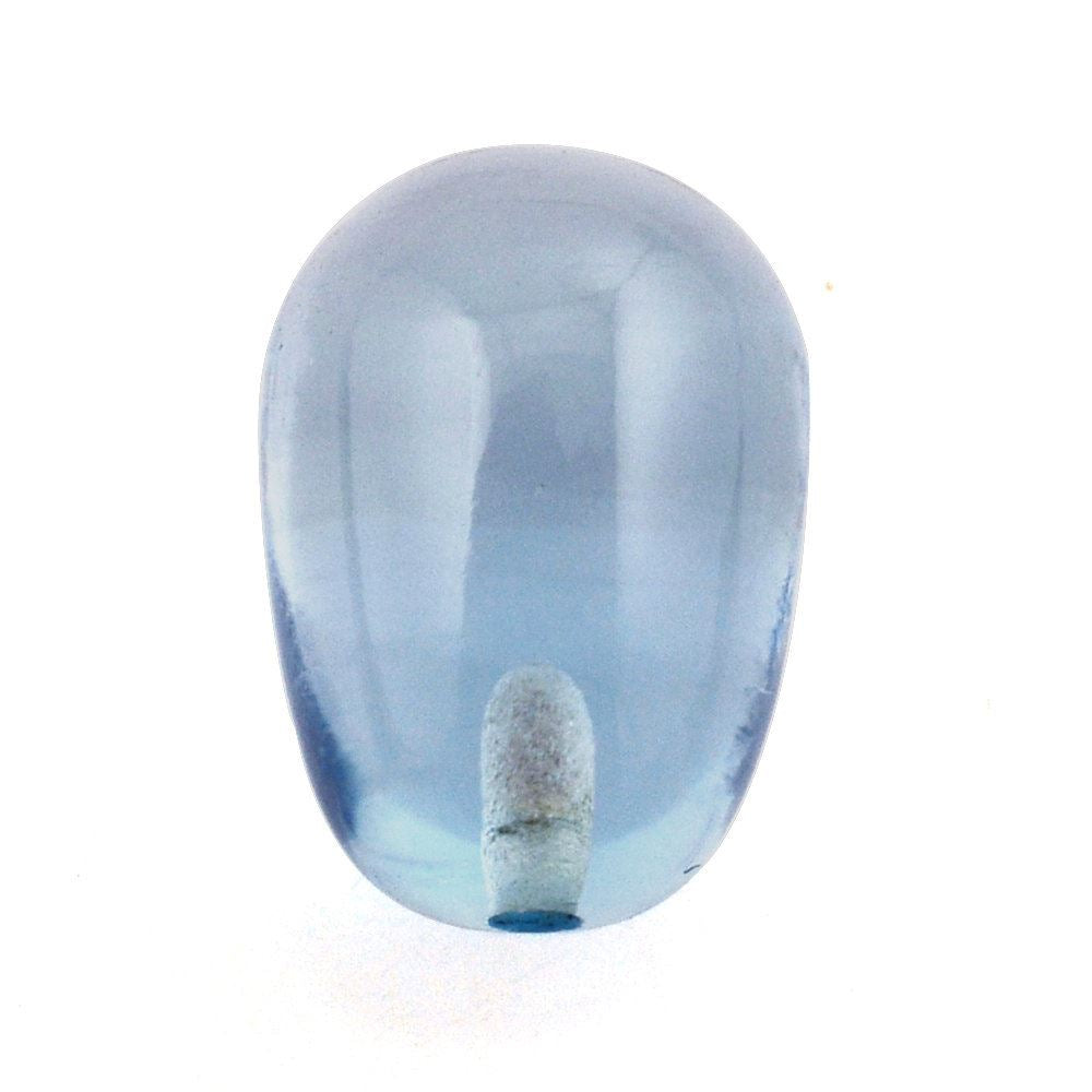 SKY BLUE TOPAZ PLAIN EGGS (DES#53) (HALF DRILL) 8X6MM 3.35 Cts.