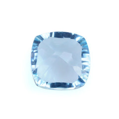 SKY BLUE TOPAZ CONCAVE CUT CUSHION (DES#71) 6MM 1.23 Cts.