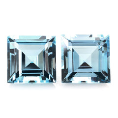 SKY BLUE TOPAZ CUT SQUARE 12MM 9.78 Cts.