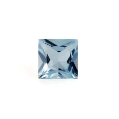 SKY BLUE TOPAZ PRINCESS CUT SQUARE 4MM 0.41 Cts.