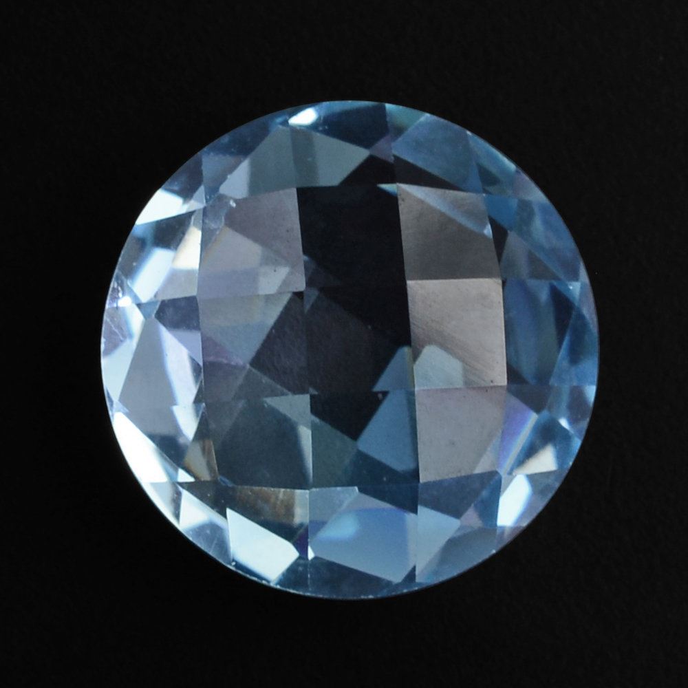 SKY BLUE TOPAZ BRIOLETTE ROUND (SI) 10MM 4.23 Cts.
