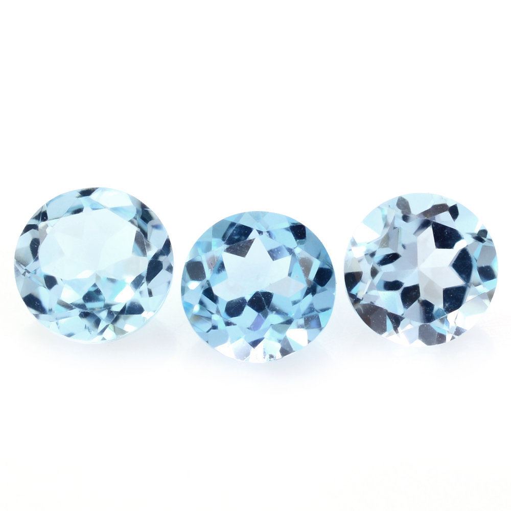 SKY BLUE TOPAZ CUT ROUND 5.50MM 0.78 Cts.