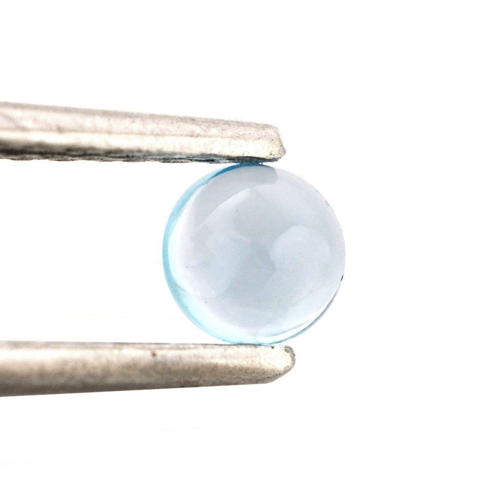 SKY BLUE TOPAZ ROUND CAB 4.50MM 0.44 Cts.