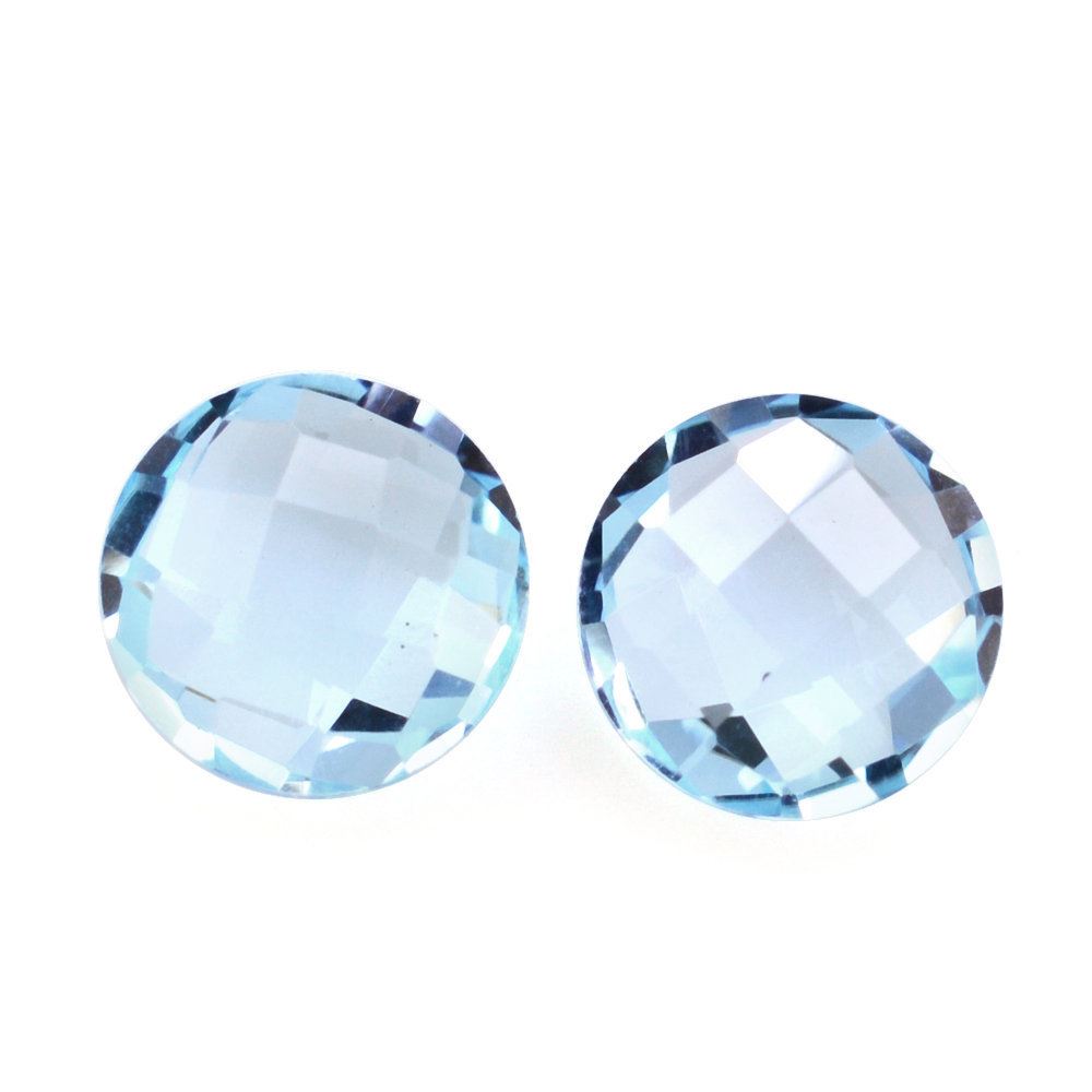 SKY BLUE TOPAZ BRIOLETTE ROUND 6MM 0.93 Cts.