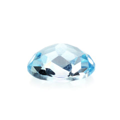 SKY BLUE TOPAZ IRREGULAR CUT BRIOLETTE OVAL 7X6MM 1.23 Cts.