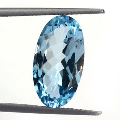 SKY BLUE TOPAZ CUT OVAL 17X9MM 6.07 Cts.