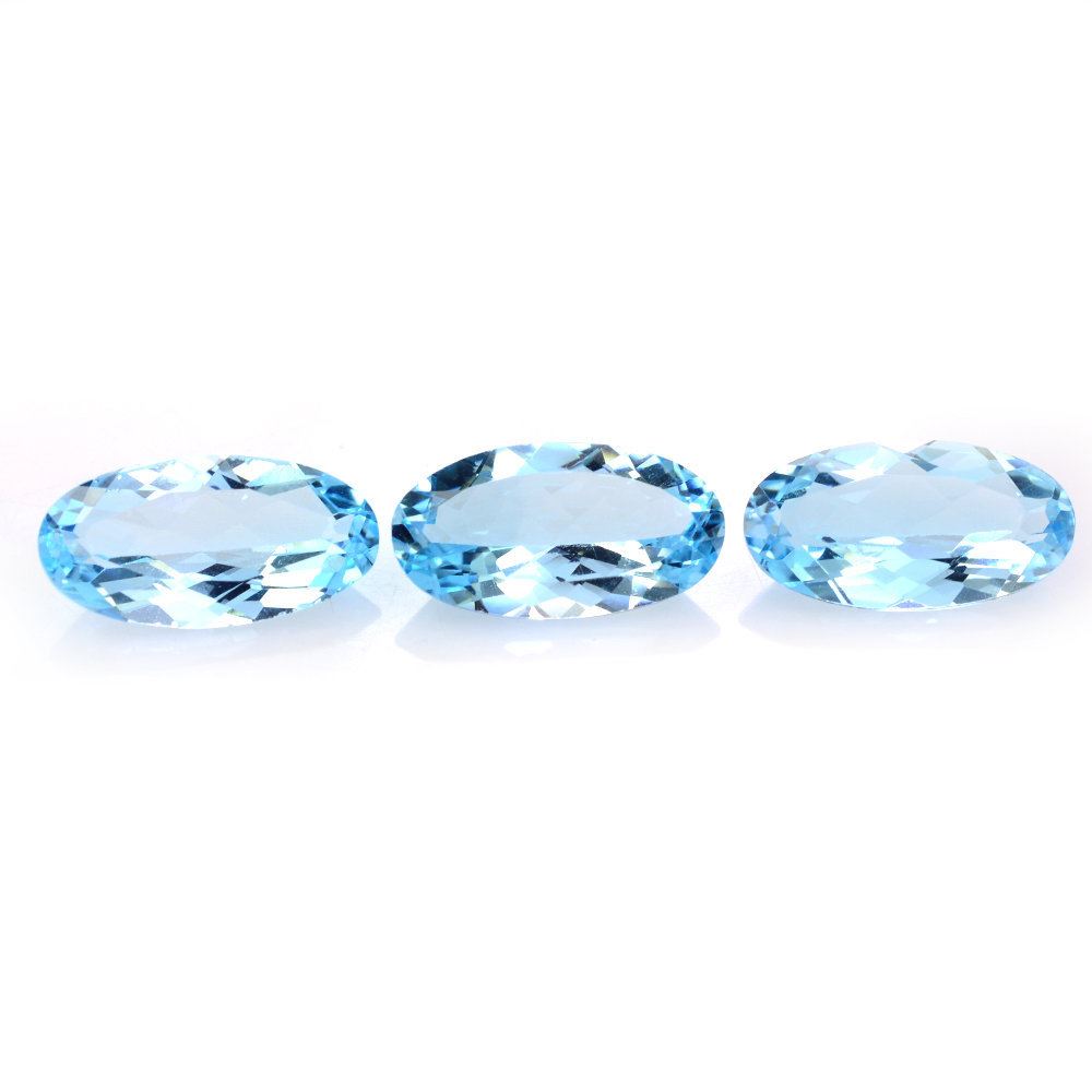 SKY BLUE TOPAZ CUT OVAL 17X9MM 6.07 Cts.