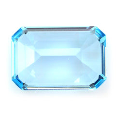 SKY BLUE TOPAZ CUT OCTAGON 15X10MM 10.21 Cts.