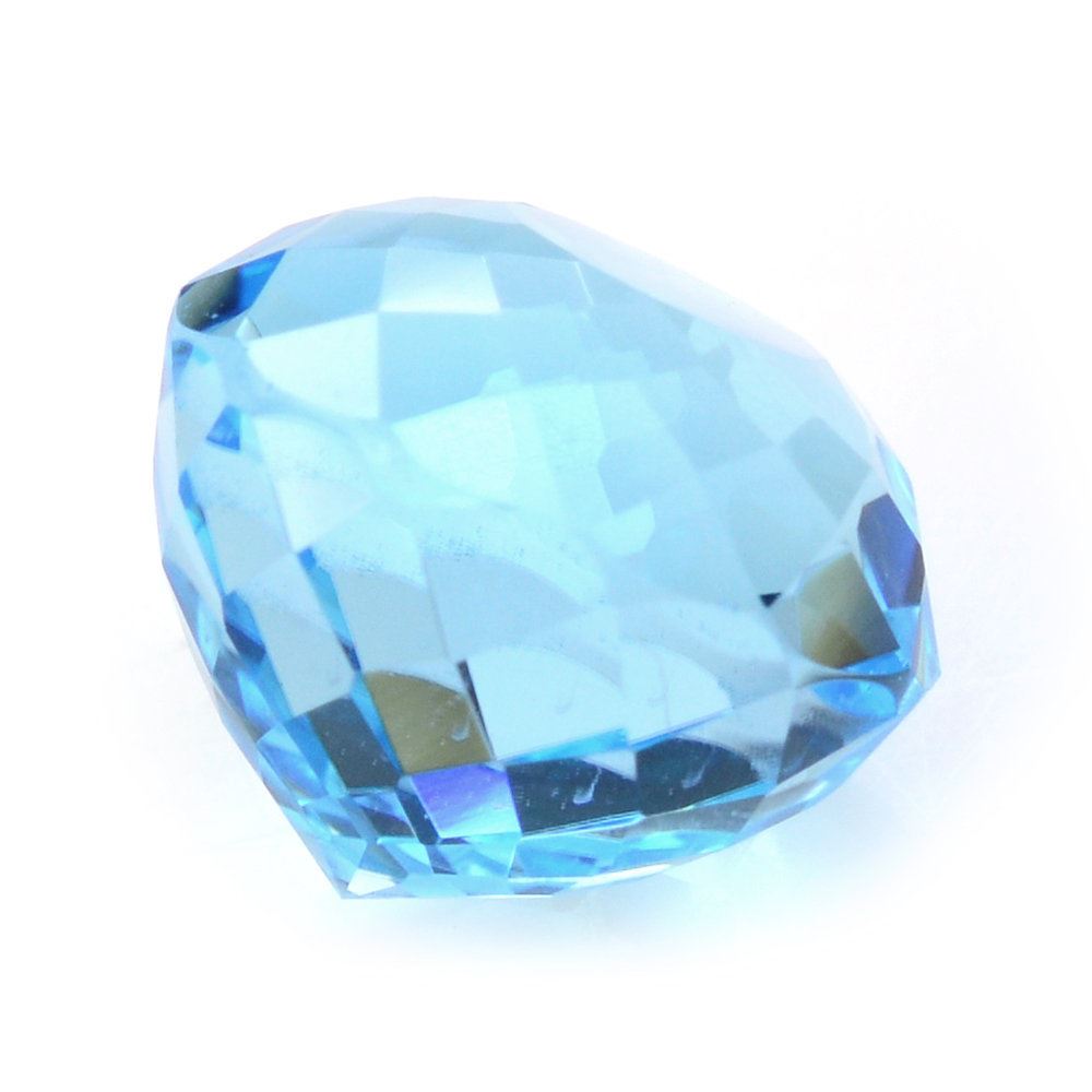 SKY BLUE TOPAZ PORTUGUESE CUT ROUND (DES#34) 12MM 11.45 Cts.