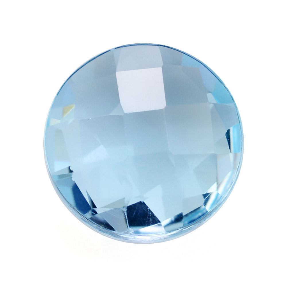 SKY BLUE TOPAZ BRIOLETTE ROUND (GROVE IN GRIDDLE) 10MM 5.01 Cts.