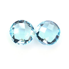 SKY BLUE TOPAZ BRIOLETTE ROUND 9.80MM 4.58 Cts.